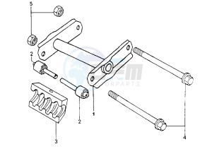 ELYSEO - 100 cc drawing SWINGING ARM