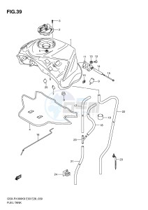 GSX-R1000 (E3-E28) drawing FUEL TANK (MODEL K9)