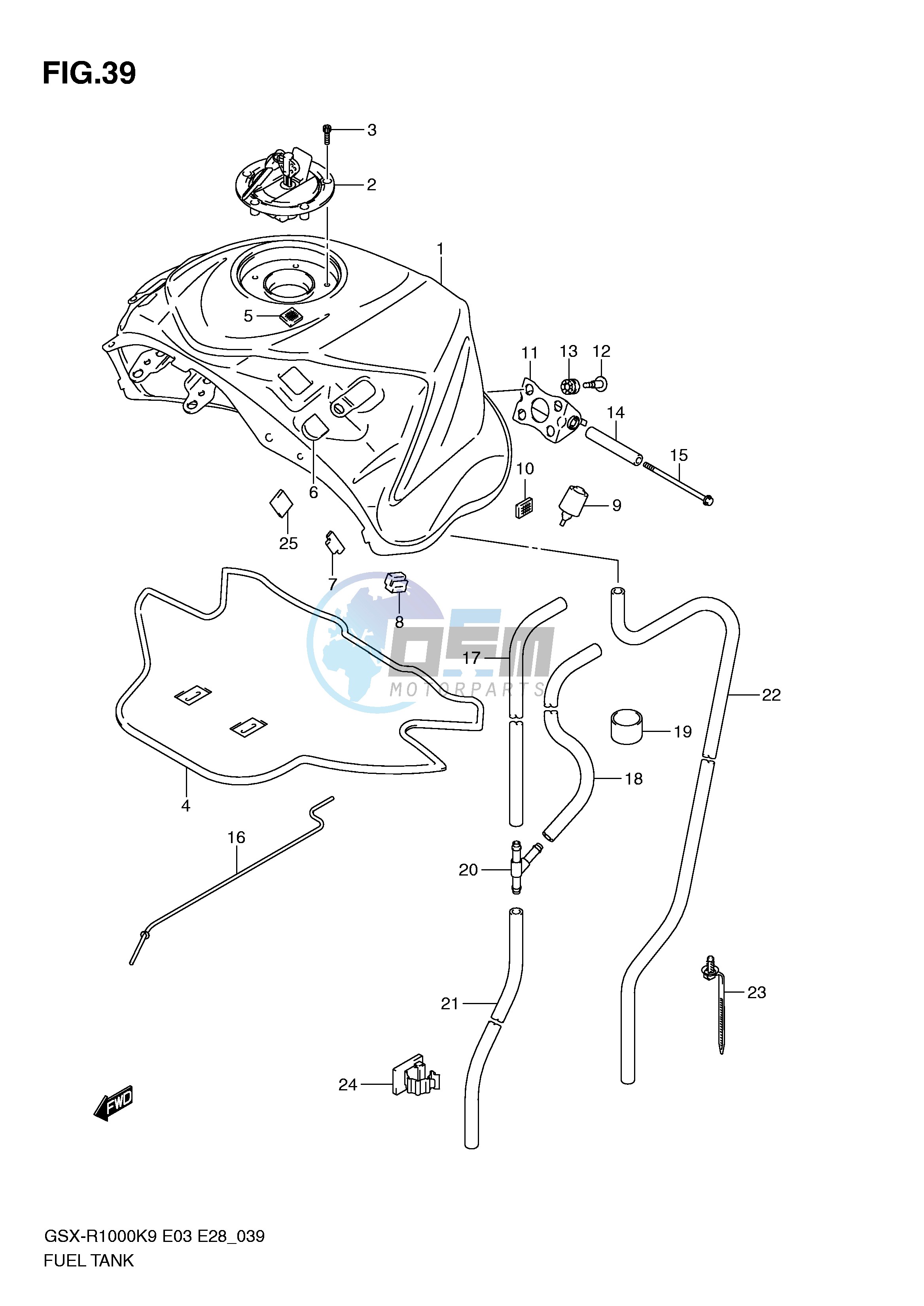 FUEL TANK (MODEL K9)