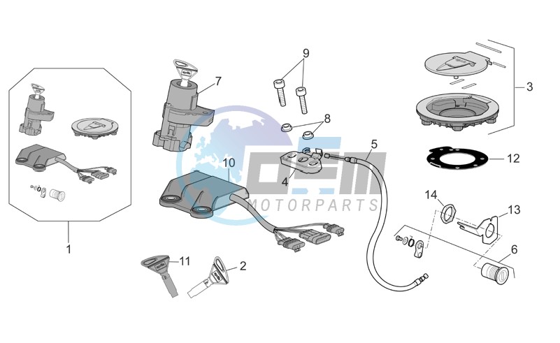 Lock hardware kit