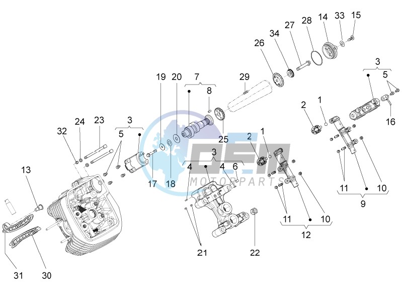 LH cylinder timing system