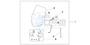 FES150 125 PANTHEON drawing WINDSHIELD