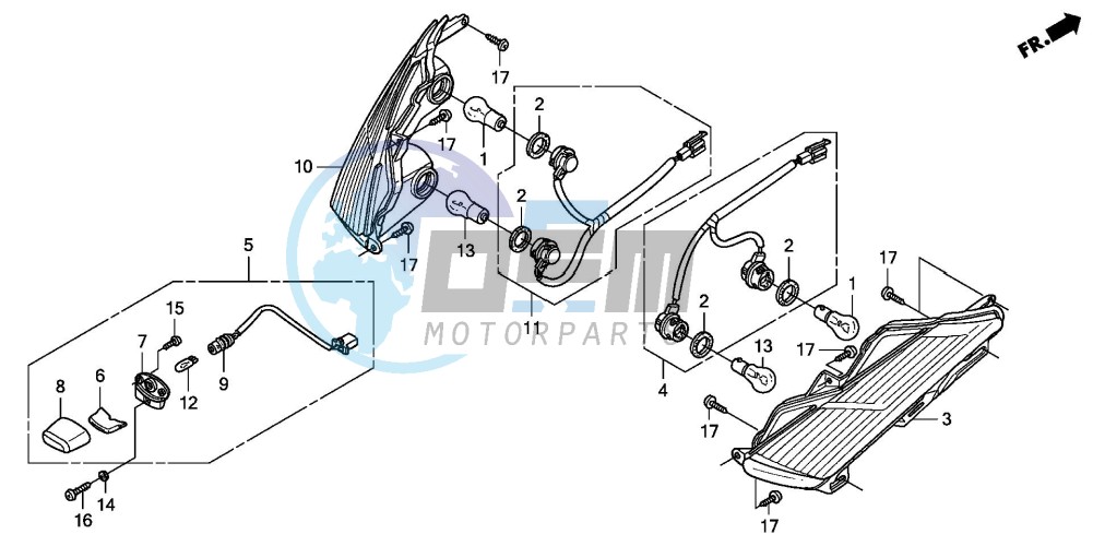 REAR COMBINATION LIGHT (FES1253-5)(FES1503-5)