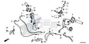 CBR650FAE CBR650FAE 2ED - (2ED) drawing HANDLE LEVER/ SWITCH/ CABLE