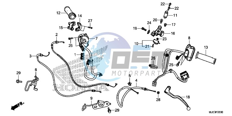 HANDLE LEVER/ SWITCH/ CABLE