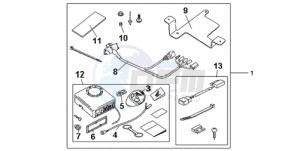 CB600F9 France - (F / CMF 25K) drawing KIT ALARM SYS