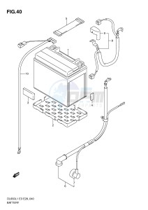 DL650 (E3) V-Strom drawing BATTERY (DL650AL1 E3)