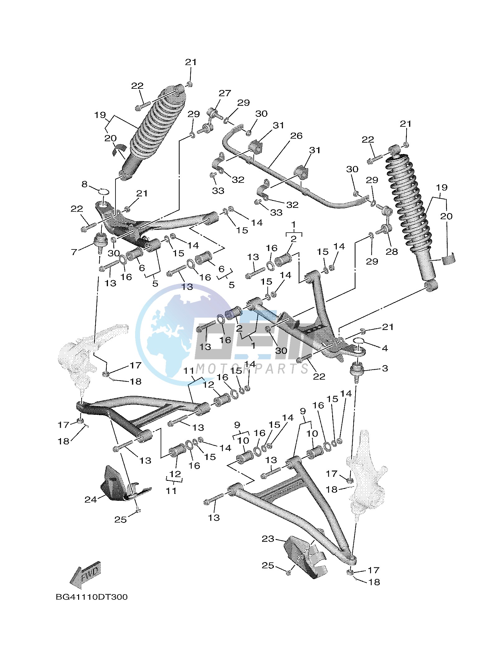 FRONT SUSPENSION & WHEEL