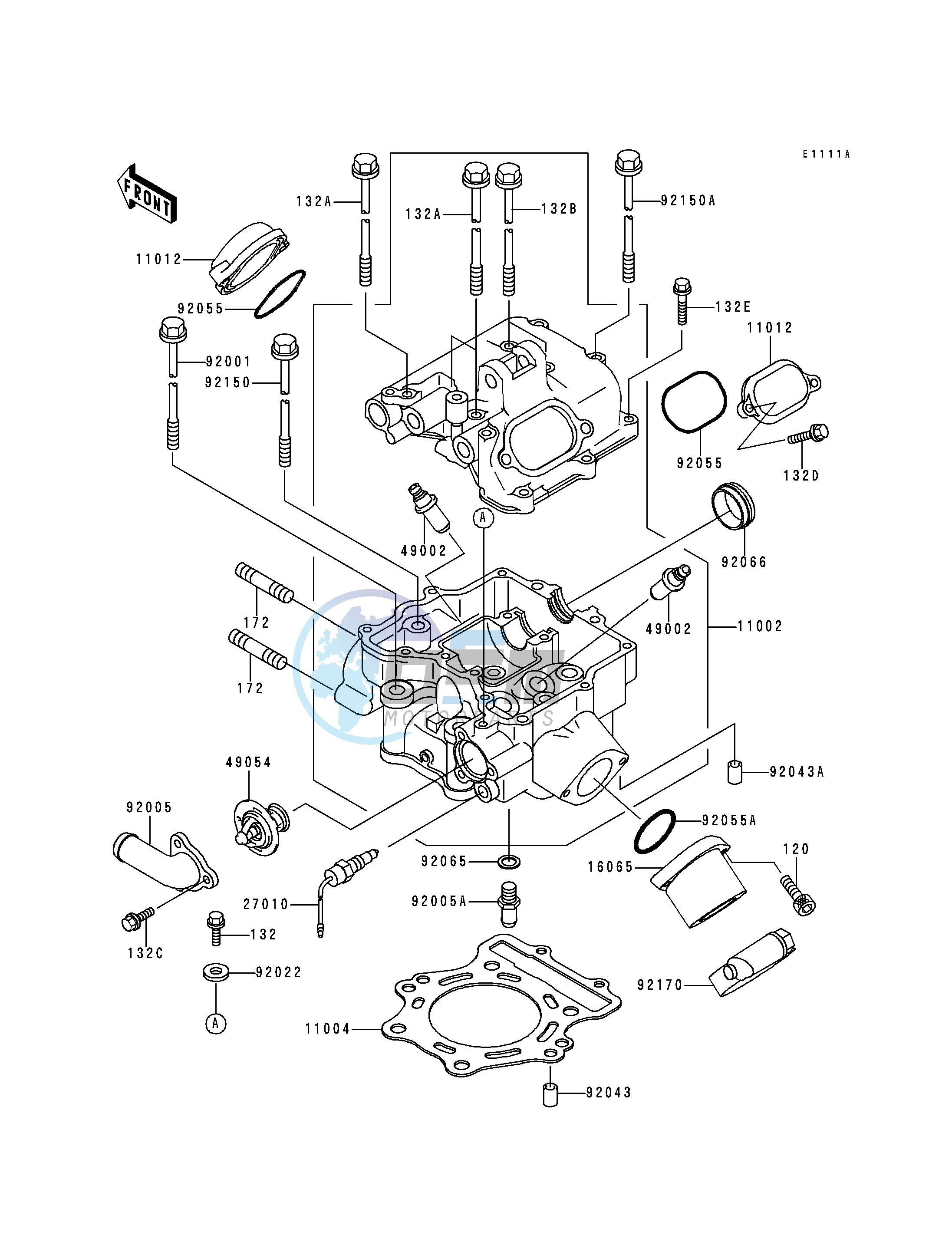 CYLINDER HEAD-- LF400AE532918 - - -