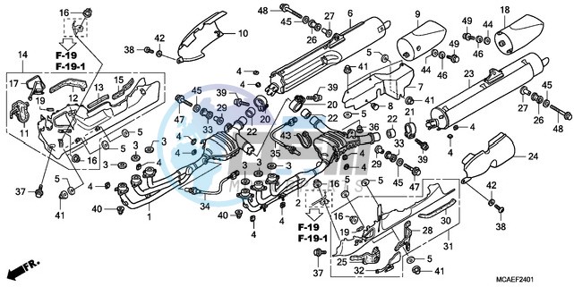 EXHAUST MUFFLER (EXCEPT G L1800-BR)