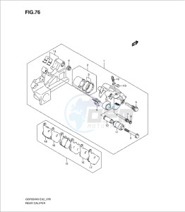 GSF650/S drawing REAR CALIPER (GSF650AK9/SAK9/UAK9/SUAK9/AL0/SAL0/UAL0/SUAL0)