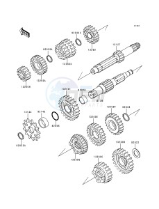 KX 125 K [KX125] (K5) [KX125] drawing TRANSMISSION