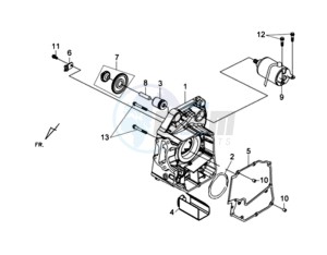 HD2 200EFI drawing CRANKCASE RIGHT