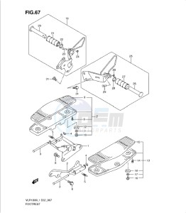 VLR1800 drawing FOOTREST (VLR1800L1 E24)