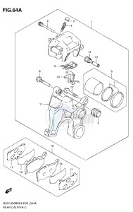 GSX1300B B-KING drawing REAR CALIPER (GSX1300BKAK8/AU2K8/AK9/AUFK9/AL0/AUFL0)