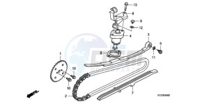 PES125R9 France - (F / CMF STC) drawing CAM CHAIN/TENSIONER