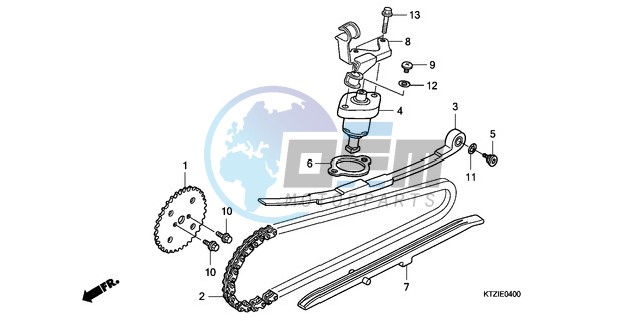 CAM CHAIN/TENSIONER