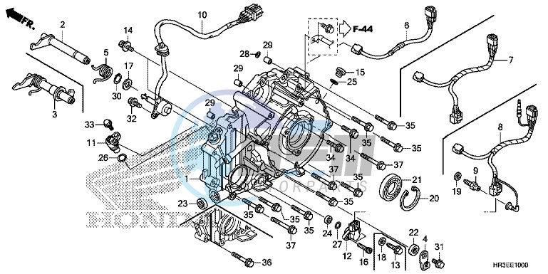 REAR CRANKCASE COVER