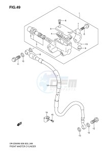 DR-Z250 (E28-E33) drawing FRONT MASTER CYLINDER