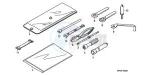 TRX500FE9 Australia - (U) drawing TOOLS