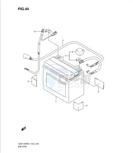 GSX1300R drawing BATTERY (GSX1300RL1 E14)