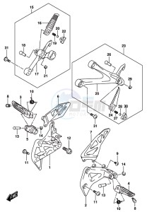 GSX-R1000 ARZ drawing FOOTREST