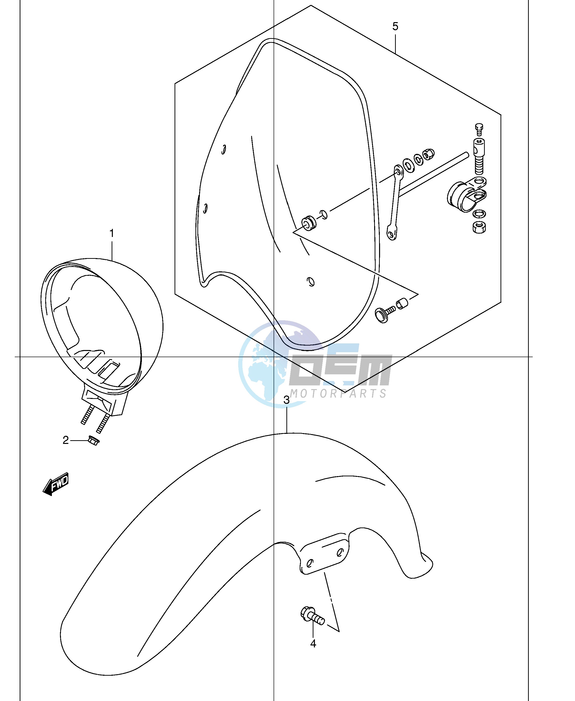 FRONT FENDER (MODEL K2 K3 K4)