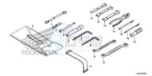 GL1800BF F6B Bagger - GL1800BF UK - (E) drawing TOOLS