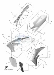 WR450F (BDBC) drawing SIDE COVER