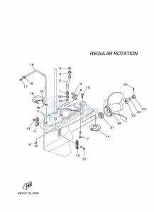 F115AETX drawing PROPELLER-HOUSING-AND-TRANSMISSION-2