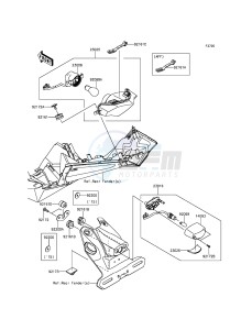 NINJA_250SL BX250AFS XX (EU ME A(FRICA) drawing Taillight(s)