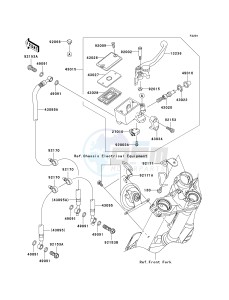 EX 650 A [NINJA 650R] (A6F-A8F) A6F drawing FRONT MASTER CYLINDER