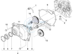 Beverly 250 ie Sport e3 drawing Reduction unit