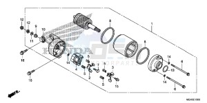 VFR1200XDC drawing STARTING MOTOR