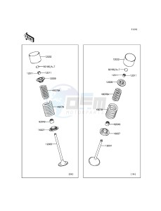 KLX250 KLX250SEF XX (EU ME A(FRICA) drawing Valve(s)