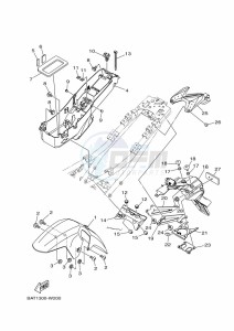 MT-07 MTN690 (BTK7) drawing FENDER