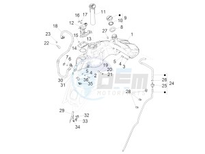 GTS 150 4T 3V IE ABS E4 (EMEA) drawing Fuel tank