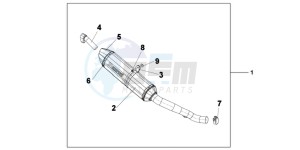 VFR1200XC drawing TITANIUM SLIPON