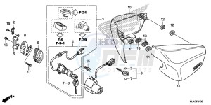 VT750C2SD UK - (E) drawing SIDE COVER (VT750C/C2S/CA/CS)