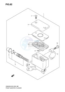 AN650 (E3-E28) Burgman drawing FRONT MASTER CYLINDER