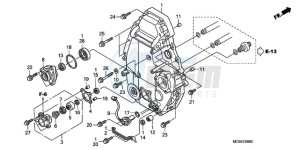 ST1300A9 CH / ABS MME - (CH / ABS MME) drawing REAR CRANKCASE COVER