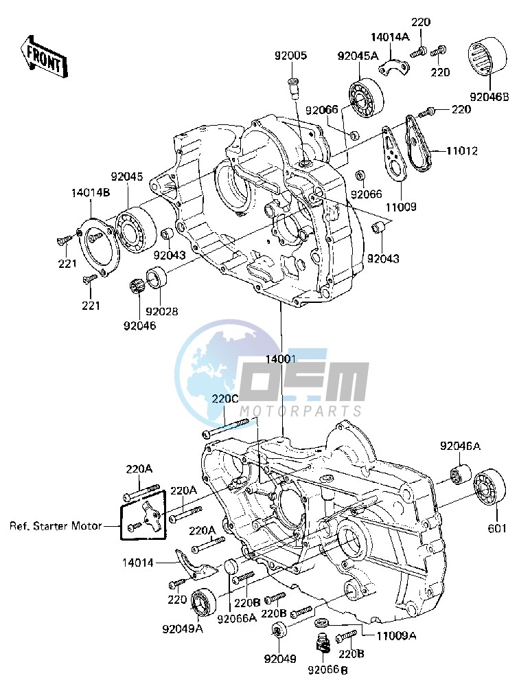 CRANKCASE -- 84-85 C2_C3- -