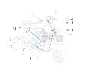 LX 50 4T 2V 25 Kmh Touring NL drawing Main cable harness