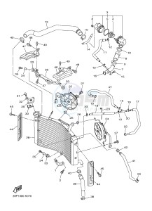 FZ8-N FZ8 (NAKED) 800 (2SH7) drawing RADIATOR & HOSE