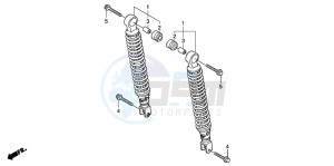 SH150S 125 drawing REAR CUSHION