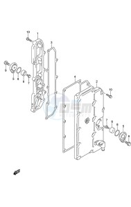 DF 300AP drawing Exhaust Cover