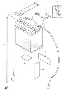 GSX750F (E4) drawing BATTERY