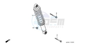 CBR125RWA Germany - (G / BLA) drawing REAR CUSHION