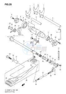 VL1500 BT drawing GEAR SHIFTING