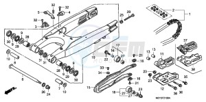 CRF450XB drawing SWINGARM